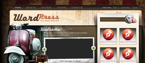 Vintage And Blues Theme