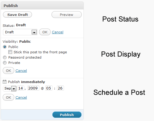 Publish Sidebar