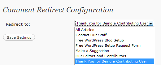 Comment Redirect