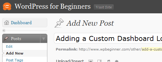 Custom Dashboard Logo in WordPress for Branding