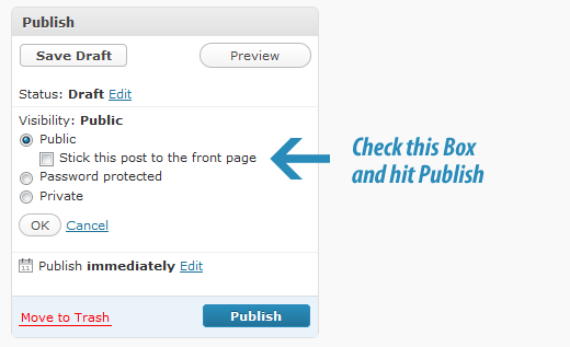 Make Sticky Posts in WordPress