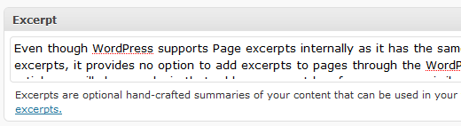 Add Excerpts to Your Pages in WordPress