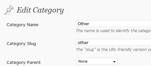 Rename Uncategorized Category