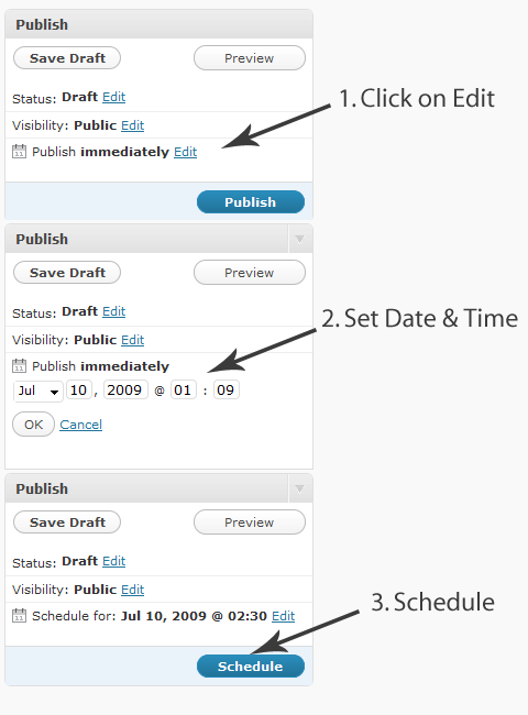 Schedule Your Posts in WordPress