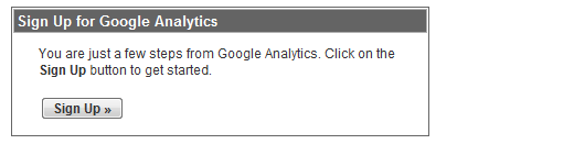 Step 2 for Google Anayltics Signup