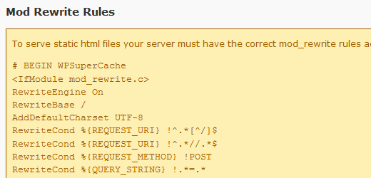 Enable WP Super Cache