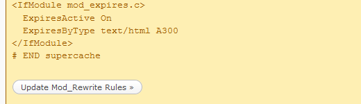 Enable WP Super Cache