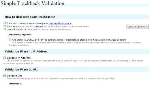 Trackback Validation