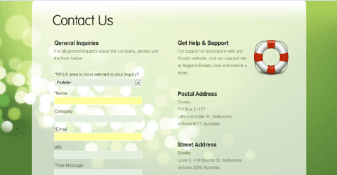 Envato - Best Practices of Contact Forms