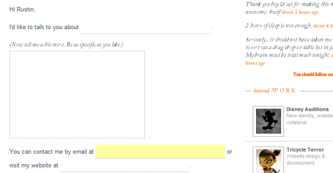 Rustin - Best Practices of Contact Forms