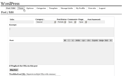 WordPress 0.71