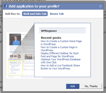 Facebook Application for Your WordPress Site