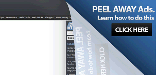 Peel Away Effect in WordPress