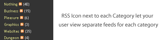 List RSS Feeds by Each Category