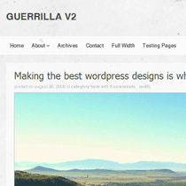 Guerrilla v2: Free WordPress Theme by Giant Themes