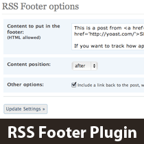 Control Your RSS Feeds Footer in WordPress