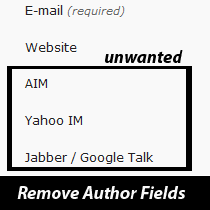 How to Remove Default Author Profile Fields in WordPress