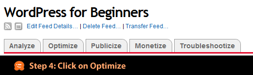Step 4 - Click on Optimize