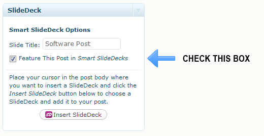 Feature Posts in Smart SlideDecks