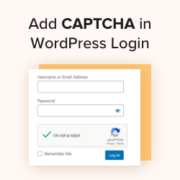 How to add captcha in WordPress login and registration form