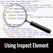 Basics of Inspect Element with your WordPress site