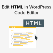 Edit HTML in Code Editor