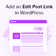 How to Add an Edit Post Link to WordPress Posts and Pages