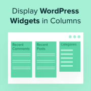 How to Display WordPress Widgets in Columns