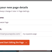 How to create a squeeze page in WordPress