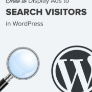 How to display ads only to search engine visitors in WordPress