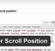 Editor Scroll Position in WordPress