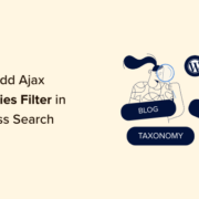 How to add ajax taxonomies filter in WordPress search