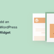 How to add an image in WordPress sidebar widget