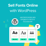 How to sell fonts online with WordPress