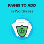 11 Important Pages that Every WordPress Blog Should Have (2018)
