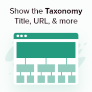 How to Show the Current Taxonomy Title, URL, and more in WordPress