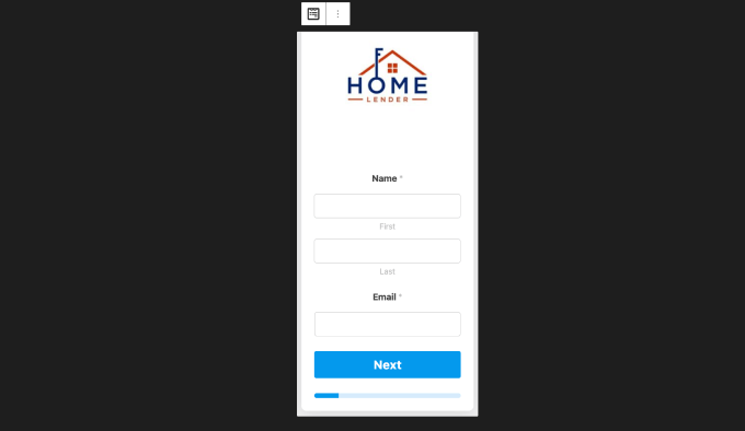 wpforms mobile screen example