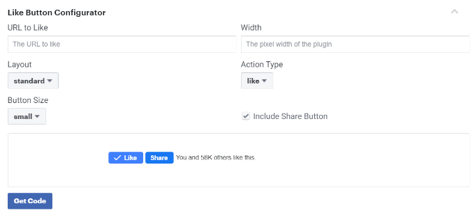 WebHostingExhibit get-code-from-facebook-developer-site How to Add Facebook Like Button in WordPress  