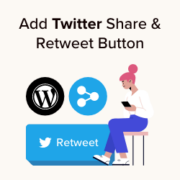 How to add Twitter share and retweet button in WordPress