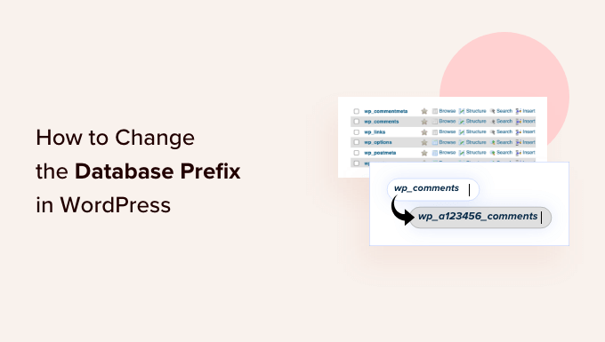 How to change the WordPress database prefix