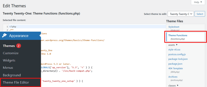将代码添加到functions.php和其他模板中
