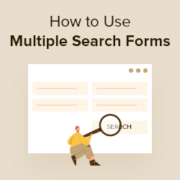How to Use Multiple Search Forms in WordPress