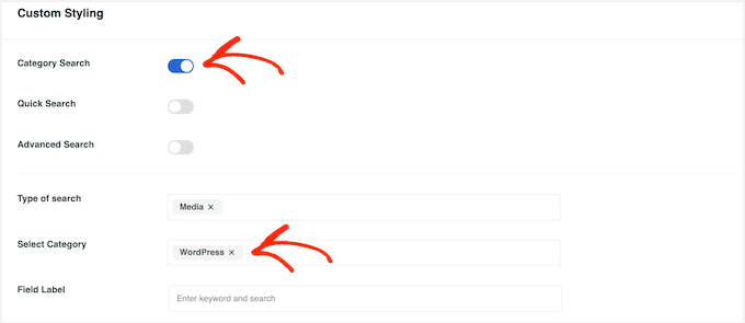 Skapa flera sökformulär för WordPress