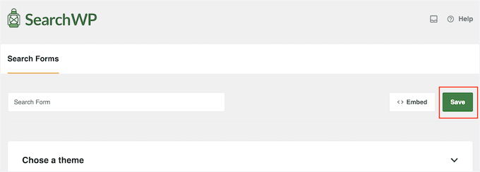 Spara ditt anpassade WordPress-sökformulär