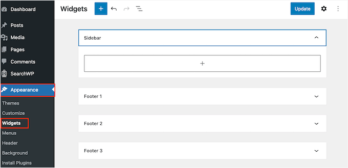 Lägga till en sök-widget till en blogg eller webbplats
