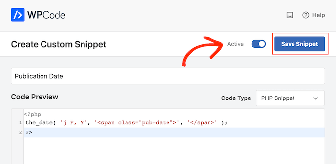 Saving custom PHP snippets in WordPress