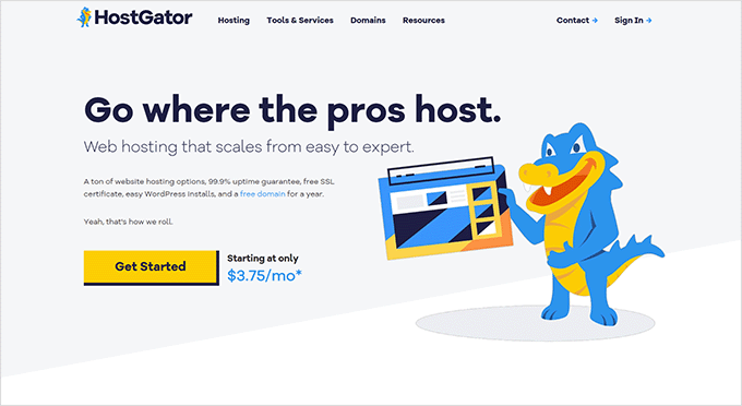 HostGator website