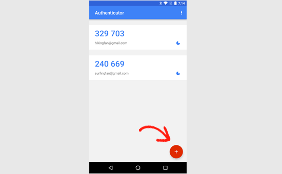 Google Authenticator add new account