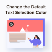 How to change the default text selection color in WordPress