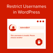 How to Restrict usernames in WordPress